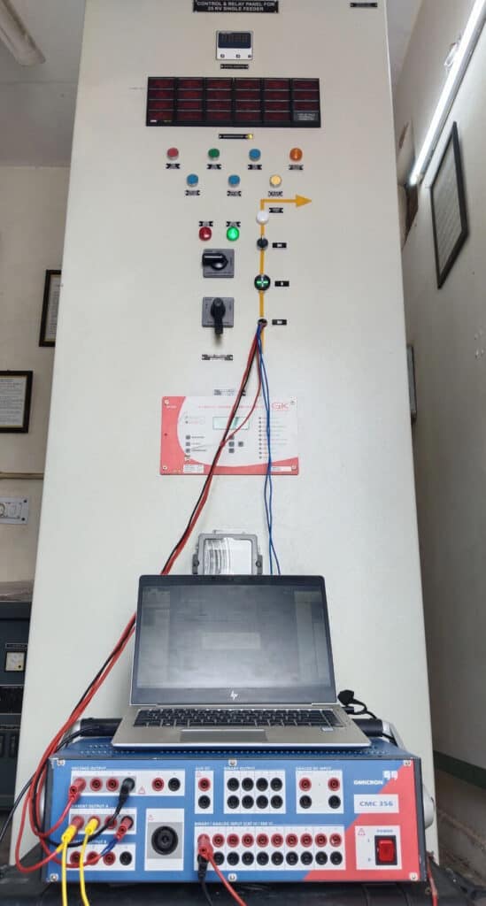control and relay panel testing