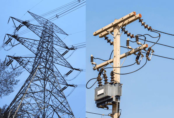 transmission and distribution lines